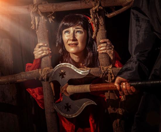 Witch in witches prison known as ‘The Cage’. Source: diter / Adobe Stock.