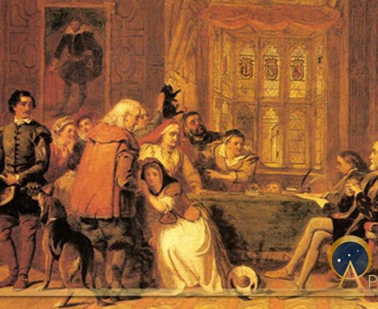 The Witch Trial  by William Powell Frith (1848)