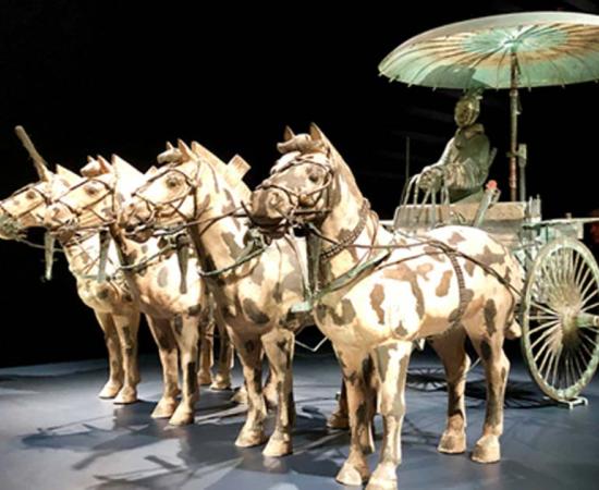 Bronze Chariot & Horses w/ Coachman ―Qin Dynasty, 221-206 BC