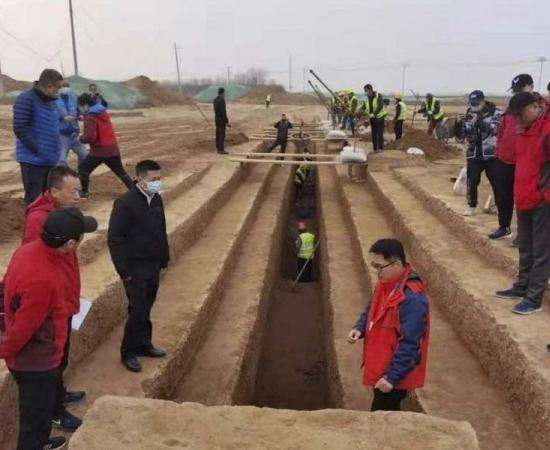 The Xianyang International Airport construction site where some of the thousands of new Xian tombs were recently discovered.          Source: Cultural Heritage Bureau of Shaanxi
