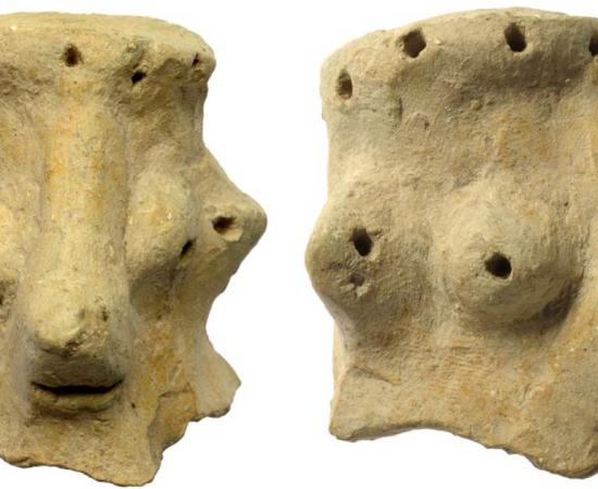 A professor of archaeology has made a controversial claim that a 3,000-year-old clay head, found at Khirbet Qeiyafa in Israel, is a Yahweh idol representing the Jewish god Yahweh. Source: Clara Amit / Israel Antiquities Authority
