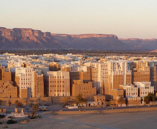 A view of Shibam’s mudbrick skyscrapers for which Yemen’s ancient mudbrick structures have earned the moniker “the Manhattans of the Desert.” Source: Jialiang Gao / CC BY-SA 3.0