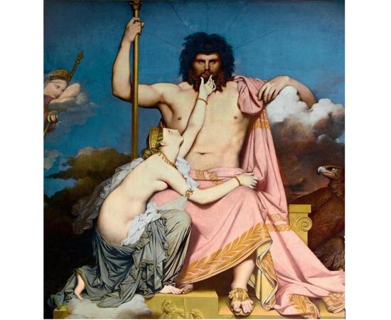 “Zeus and Thetis” Painting by John Duncan, 1811.