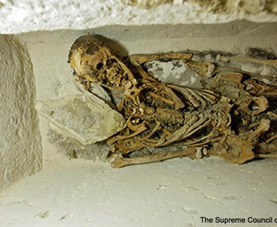 4,400 years old Skeleton in Abusir - Egypt