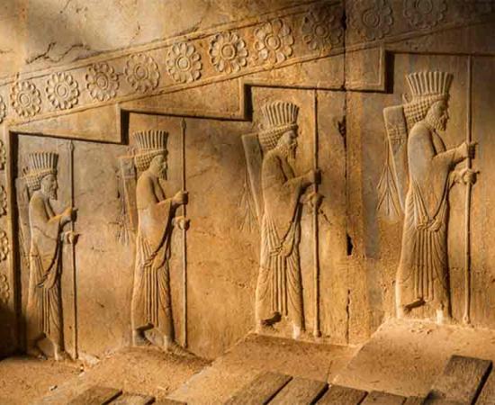 Relief sculpture of the subject people of the Achaemenian Empire in Apadana Palace, Persepolis, Iran. Source: Mohammad Nouri/ Adobe Stock