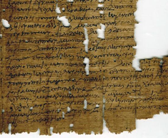 Ancient Greek wrestling matches  - Papyrus