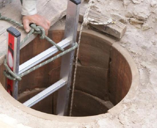 This is the mouth of the well where modern archaeologists believe ancient Athenians invoked Apollo to tell the future in the water. 