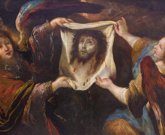 Angels holding the Veil of Veronica
