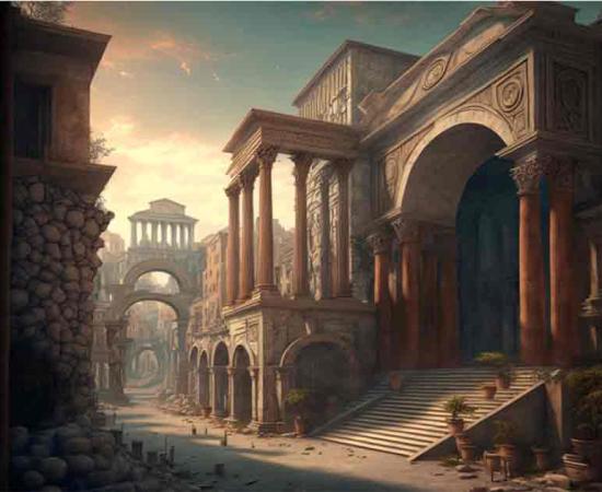 AI generated image representative of Alba Longa, legendary ancient Roman city.	Source: LukaszDesign/Adobe Stock