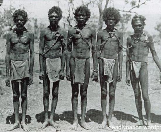 Aboriginals Chained - Australia