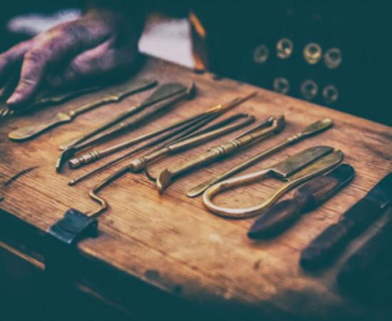 Surgical instruments of ancient physicians. Credit: Kai Beercrafter / Adobe Stock