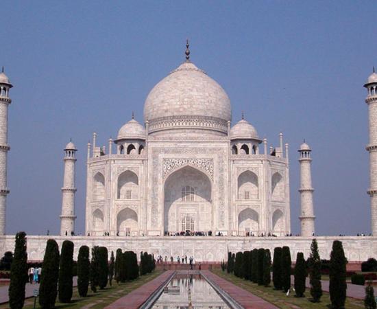 The beautiful monument, Taj Mahal. 