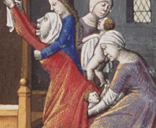 Birth of Esau and Jacob (public domain)