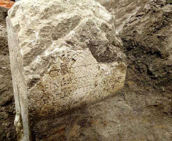 Multi-Dimensional Ancient Boundary Stone Discovered In Rome