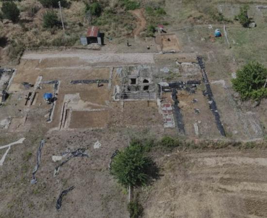 A view of the excavation in Macerata