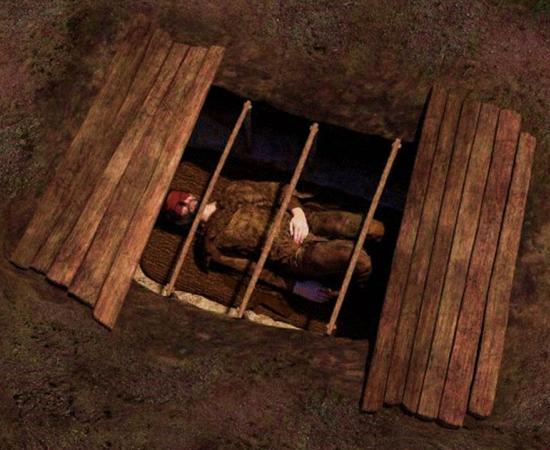 A reconstruction of the tomb and one of the immigrants from the northeast steppes found in the sacred burial mounds on the plains of Serbia.		Source: PAP