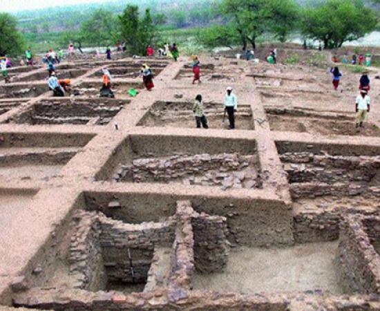 Burnt Ancient City in India