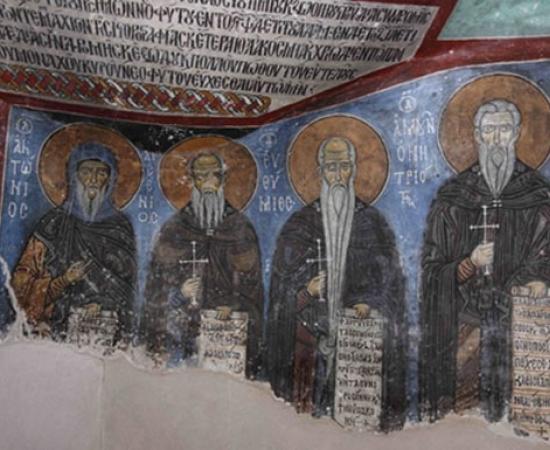 Byzantine monks used asbestos in wall paintings