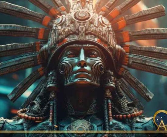 Representation of an Inca sun god. AI-generated. Source: NorLife / Adobe Stock