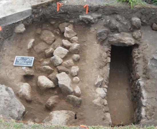 Stone cist graves on Saba represent the burial practices of British settlers. Source: J Haviser/ Antiquity Publications Ltd