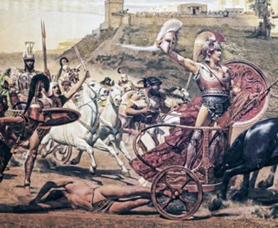 Fresco of the battle of Troy. Credit: quasarphotos / Adobe Stock