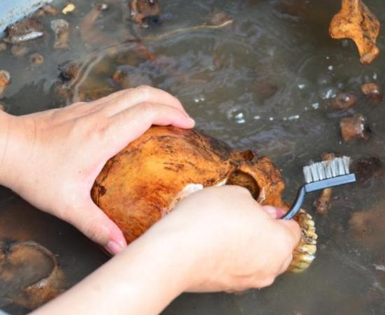 Volunteers carefully clean and store the abandoned bodies in the hopes relatives will retrieve them. If not, the bodies are eventually cremated. 