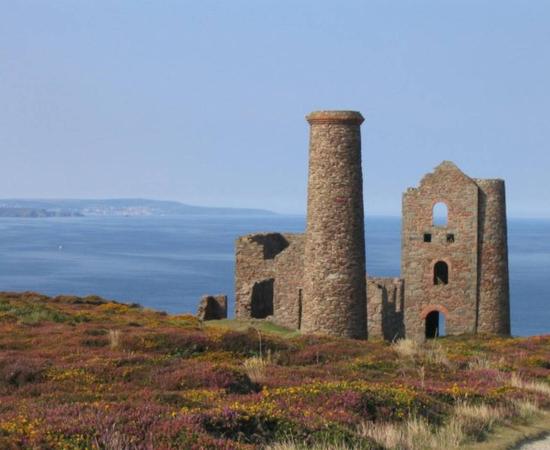 Old Tin mine (post-Bronze Age) west of St Agnes, Cornwall, England.