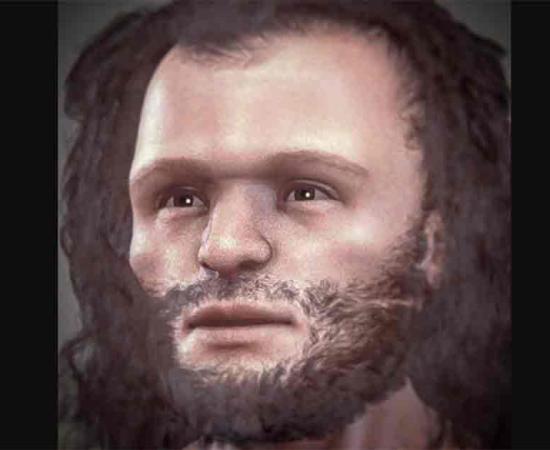 Forensic facial reconstruction of a Cro-Magnon man.  Source: Cicero Moraes/CC BY-SA 4.0