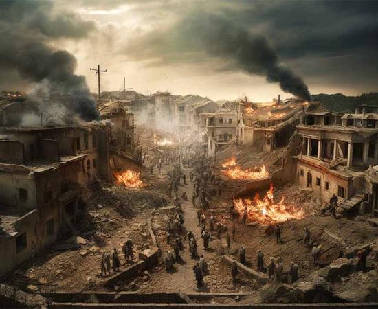 Representational image of the Babylonian destruction of Jerusalem. Source: Ryan / Adobe Stock 
