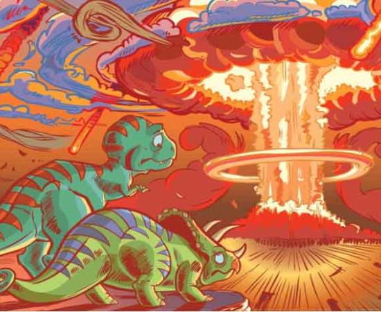 Dinosaur extinction Source: dolimac / Adobe Stock