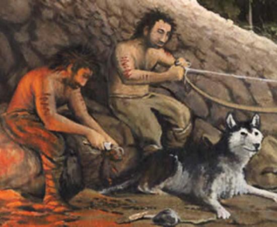 Neolithic hunters used domesticated dogs as their hunting companions in Jordan.