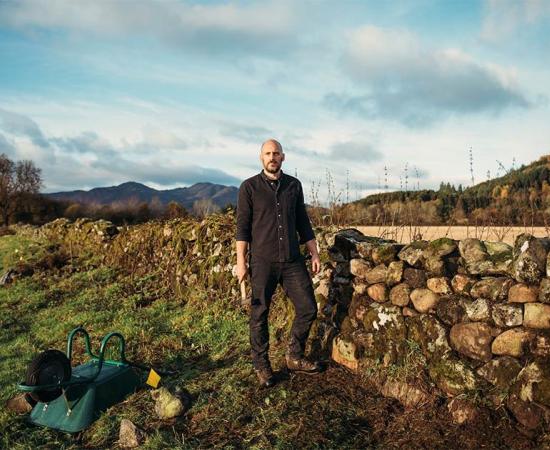 Luke De Garis is the apprentice who has joined forces with Martin Tyler at Dry Stone Walling Dry to learn the ancient craft of stone walling, thanks to the Queen Elizabeth Scholarship Trust. Source: Kristie De Garis