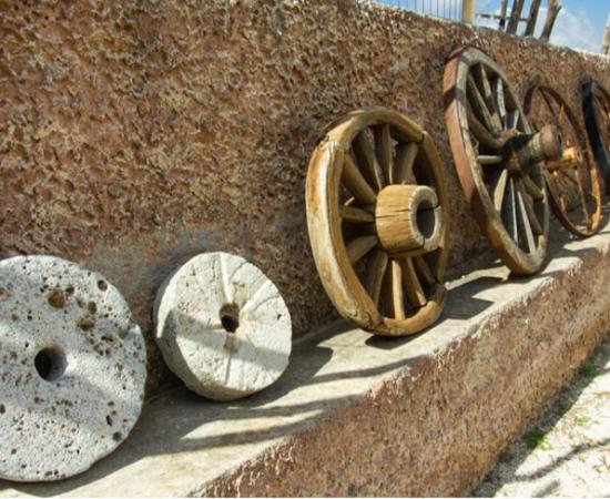 : Invention of the wheel, in earliest forms. Source: KosshkaMebiusa/Adobe Stock