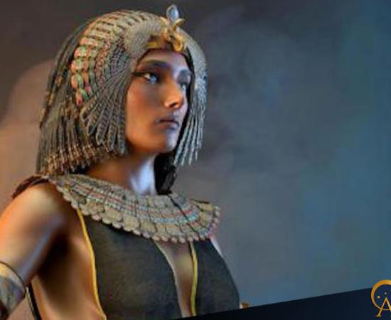 AI image of an ancient Egyptian Queen.