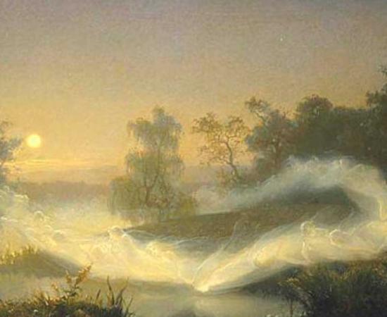 Elves and dwarves played crucial roles in Norse mythology. Dancing Fairies, painting by August Malmström, 1866. Source: Public Domain