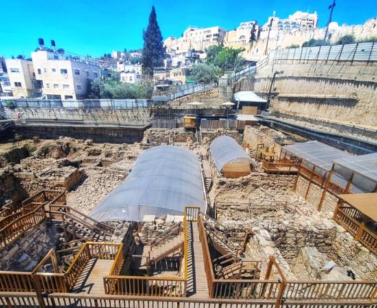 View of the ongoing excavation, Jerusalem