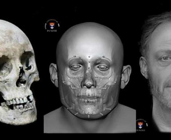 The facial reconstruction of Context 958 