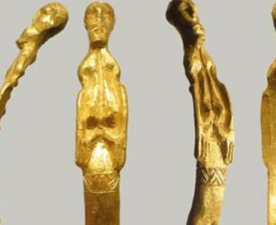 Gold Nordic figurine