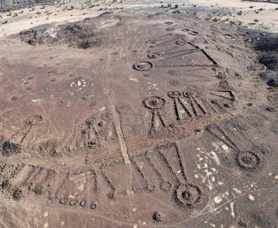 An amazing new study has charted the funerary avenues across northwestern Saudi Arabia using satellite images, aerial photography and more!		Source: Royal Commission for AlUla