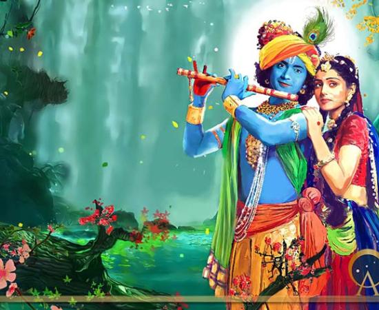 Krishna and Radha in the Garden ( SLRN / Adobe Stock)