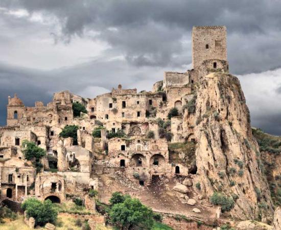 The abandoned city of Craco, Italy. Source: Tupungato / Adobe Stock