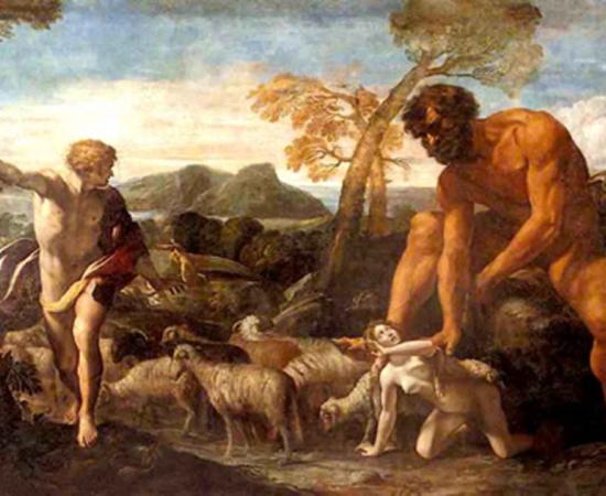 Giovanni Lanfranco’s Norandino and Lucina Discovered by the Ogre, 1624. In many societies giants were long part of received wisdom. Source: Amcaja / Public Domain.
