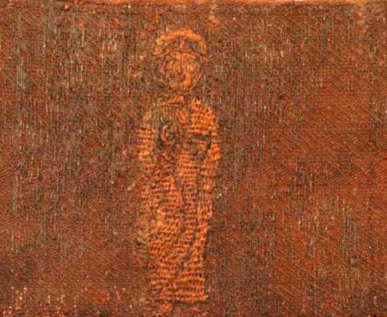 In Medieval burial ground, a rare embroidered Deisis depicting Jesus Christ was discovered. Source: Institute of Archaeology of the Russian Academy of Sciences