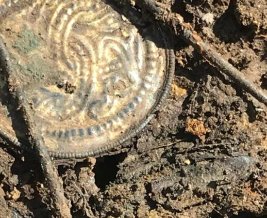 A gold pendant from the Anglo-Saxon period 