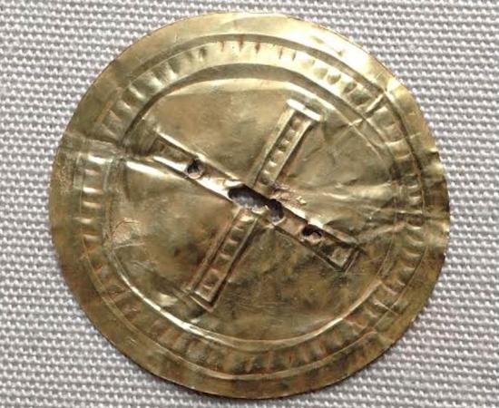 Rare gold sun disc from Stonehenge era