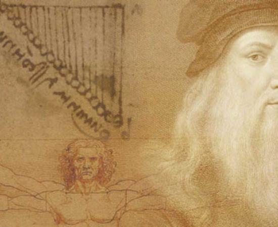 Leonardo da Vinci and his sketches that hint at knowledge of gravity. Source: Caltech