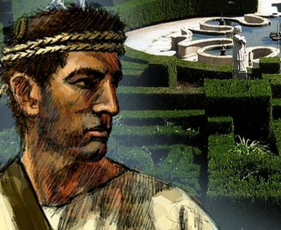  Drawing of Balearic Slinger and Castelo Branco - Jardim do Paco