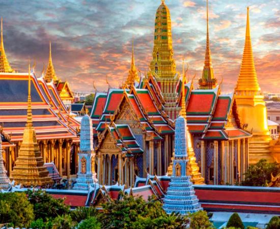 The palace at Wat Phra Keaw, also known as the Temple of the Emerald Buddha, is located in Bangkok, Thailand. It was built in 1782 by King Rama I as the royal residence and center of government. The palace complex has undergone several expansions and renovations throughout the years and is now one of the most popular tourist attractions in Thailand. Source: Travel mania / Adobe Stock.