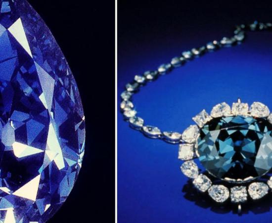 The Tereshchenko and Hope Diamonds, two rare, blue, and world famous diamonds.