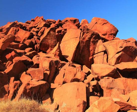 Indigenous rock art at Western Australia’s Murujuga National Park. Source: totajla / Adobe Stock 